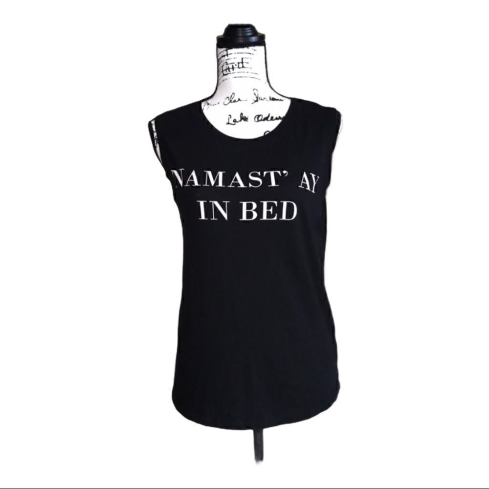 F.I.T. | Namast ay in Bed black tee